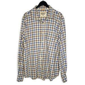 Timberland Button Down Flannel Shirt Men's Stratham Issue Check Print Ranch XXL